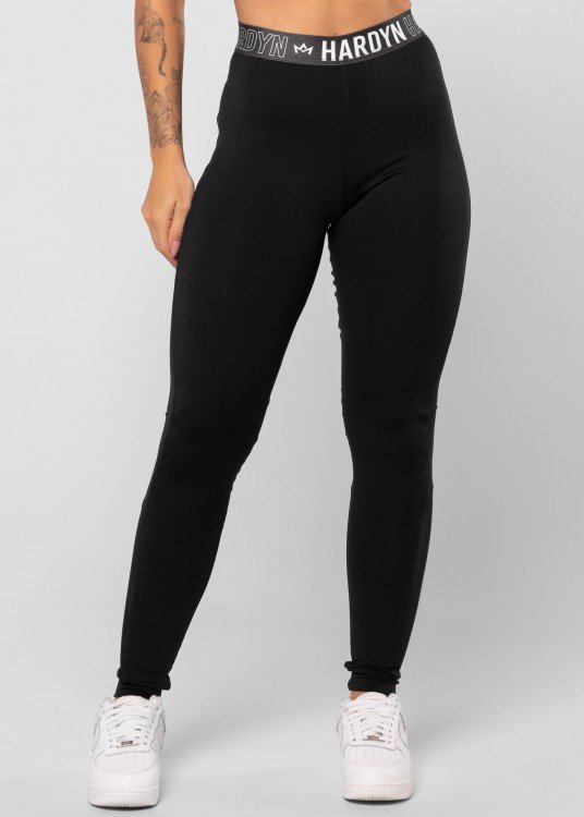 Calça Legging All Black Em Suplex De Poliamida Com  Elástico Personalizado