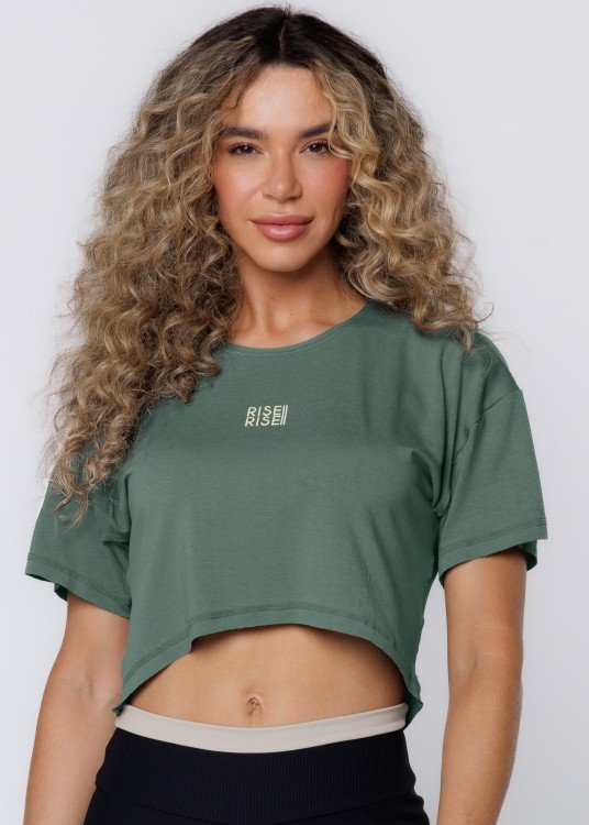 Cropped Fitness Rise Verde